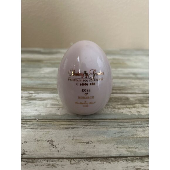 Lena Liu Danbury Mint Butterfly Garden Porcelain Egg Lot of 3 w/Stands 1990s - Picture 16 of 16